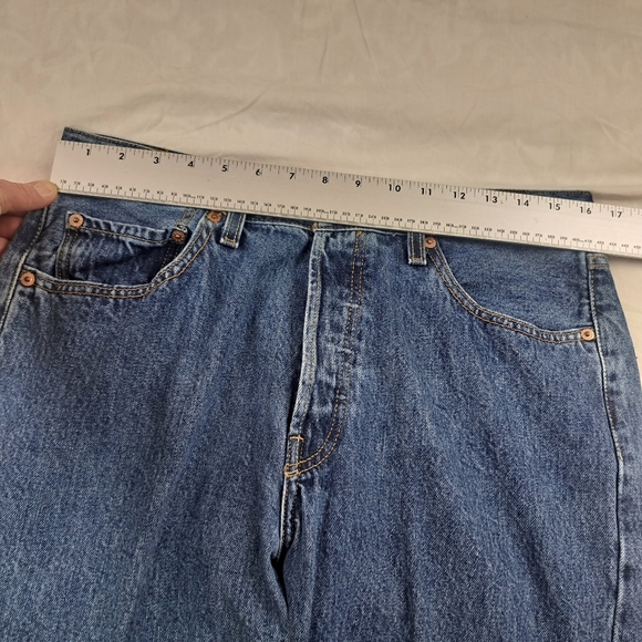 Levis 501 Made in Haiti Vintage Denim Jeans Pants W34 L30 - Picture 9 of 16